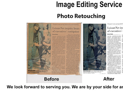 Photo Restoration product retouching