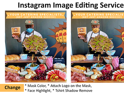 Social Media Post Image Editing Service