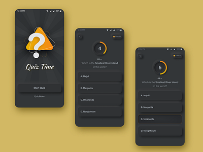 Quiz App (Black Theme)