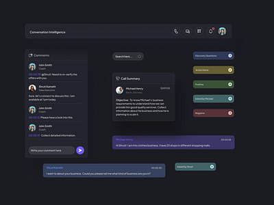 UI Components- Dark theme