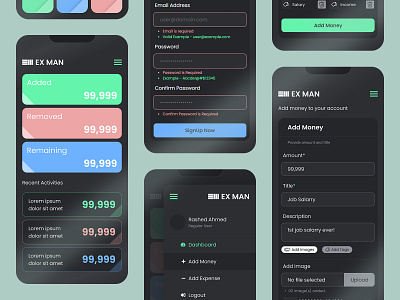 Expense Manager expense manage manager ui