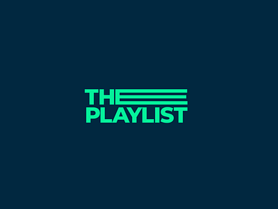 The Playlist branding design graphic design logo typography