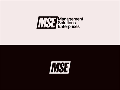 Management Solutions Enterprises | Logo design Concept branding graphic design logo logotype typography vector wordmark