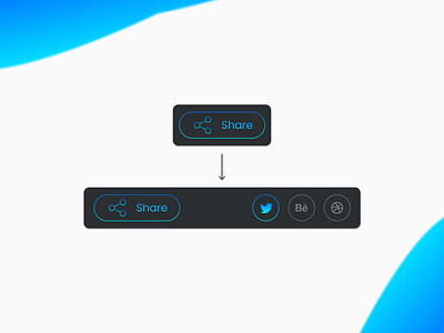 Daily UI 010: Social Share app daily ui daily ui 010 dailyui design graphic design link share share social media links social media share social share ui user interface ux