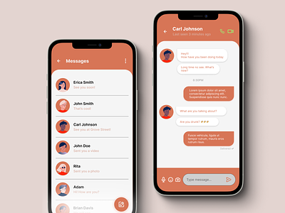 Direct Messaging - Daily UI 013 app daily ui dailyui design direct messaging dm dms graphic design message app message app uiux messages app pm pms ui uiux user interface ux