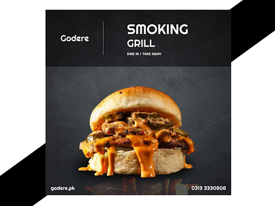 Burger (Instagram Post) burger fast food graphic designing social media post