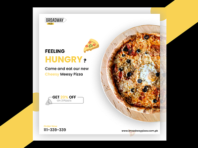 Pizza (Social Media Post) fast food graphic designing pizza social media post