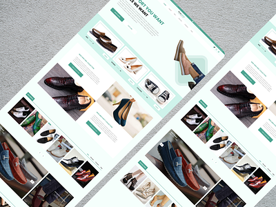 Shoes Shop ecommerce landing page shoes shopping