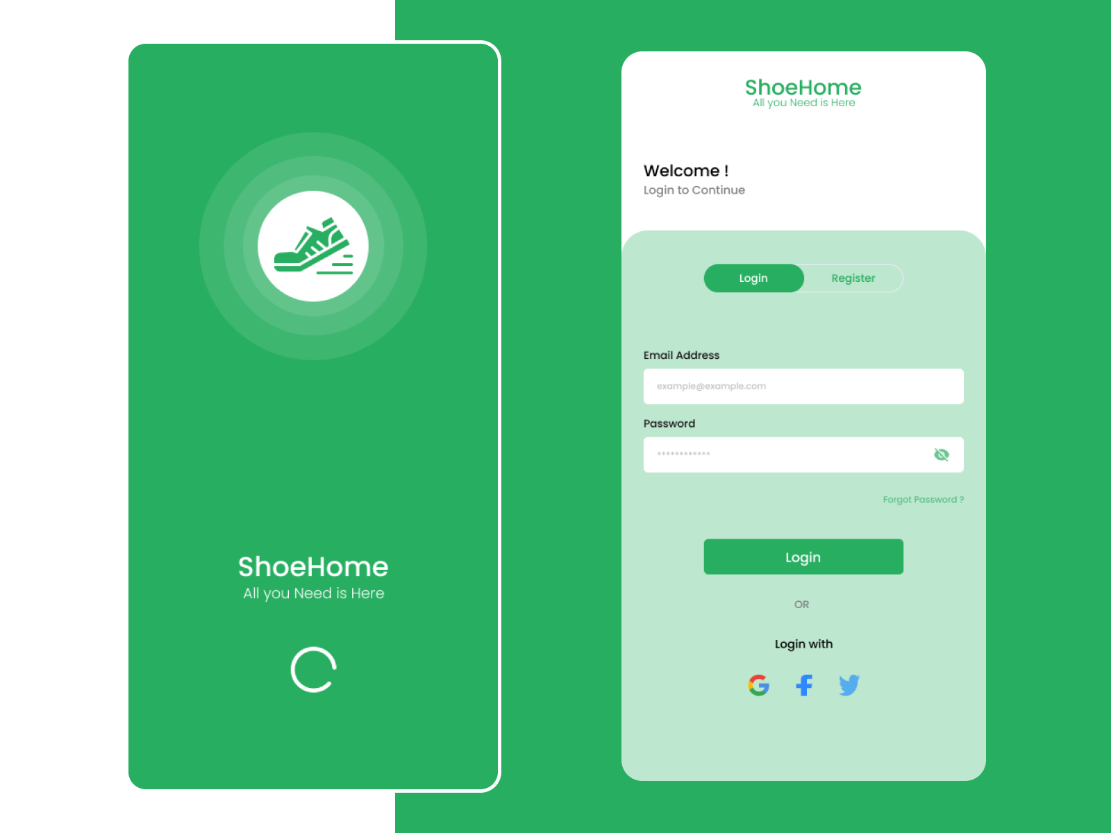 Login Page by Zeeshan Siddique on Dribbble