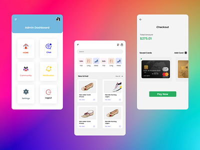 Ecommerce App app cards checkout ecommerce mobile shopping trend