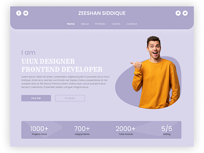 Portfolio Web Design 2021 personal website portfolio trend web design