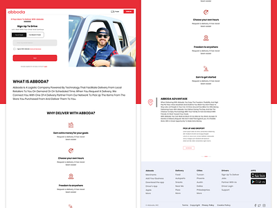 Homepage Webiste Design branding design graphic designing homepage landing page latest red ui website