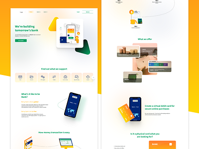 Bank 2021 2022 bank banking design graphic designing landing page latest money ui website