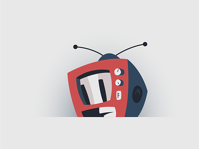 TV adobe beautiful character cute design fresh illustration illustrator pen tv tv show vector