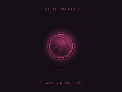 First Shot community debut design drafted dribbble first shot hello invitee player thanks