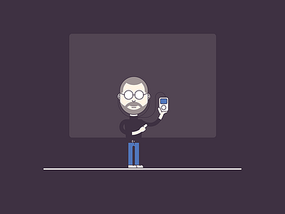 Steve apple character human illustration ipod jobs steve