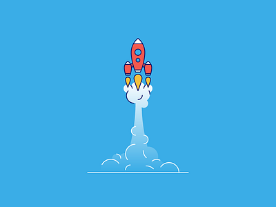 Rocket illustration rocket space