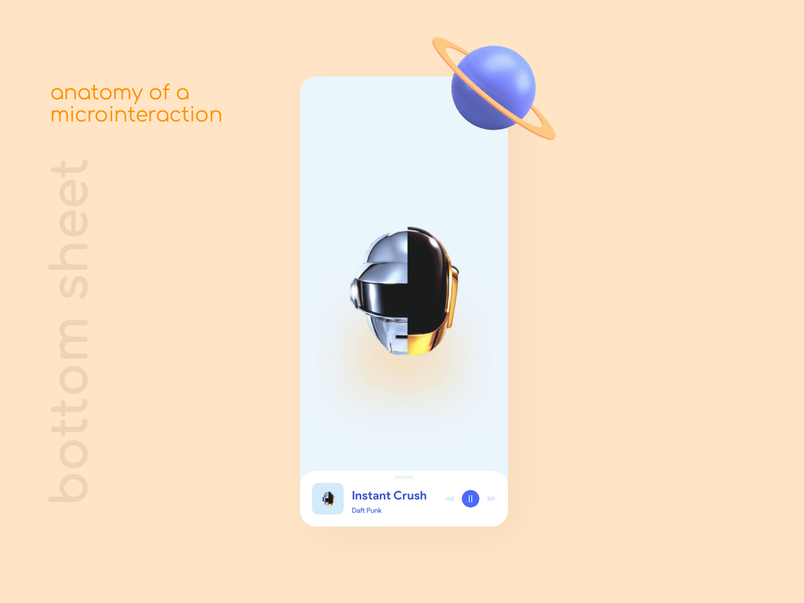 Bottom sheet Microinteraction bottom sheet microinteraction music app