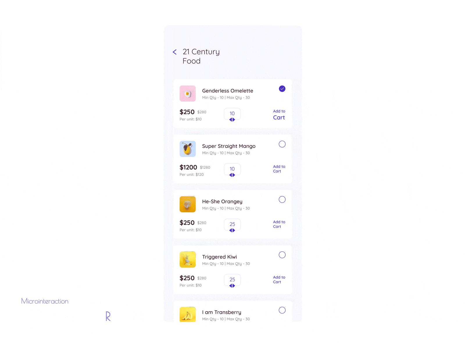 Number Slider - Microinteraction app app design concept design microinteraction mobile ui uidesign