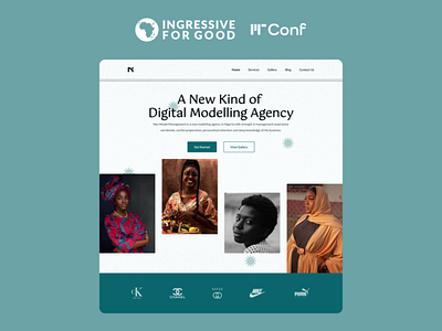 A Website Concept for a Modelling and Talent Agency