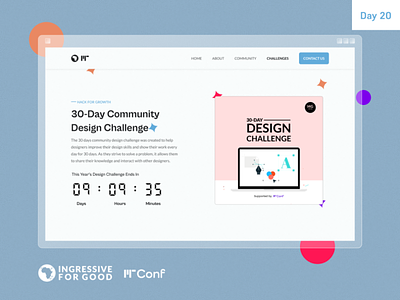 Simple Countdown Page animation design figma ui ux