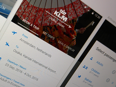 KLM Android app android app concept flights klm materialdesign mobile redesign ui ux