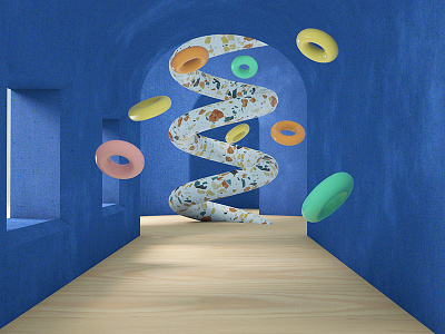 ROOM 02: Fruit Loop Wing 3d 3d design 3d model cinema 4d illustration rendering