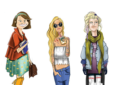 Female Character Design cartoon character design female