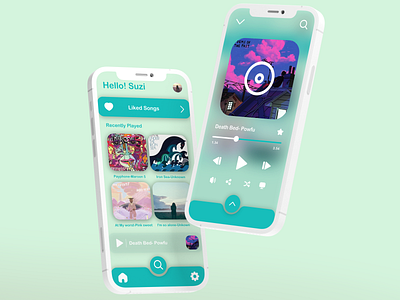Music App Interface app app icons branding design graphic design musicapp ui ux