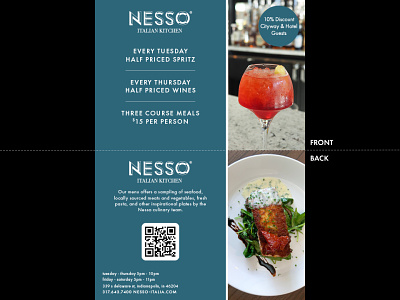 Nesso Promotional Card adobe suite branding design graphic design print design