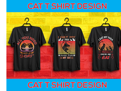 cat t shirt design