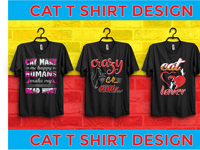 cat  t shirt design