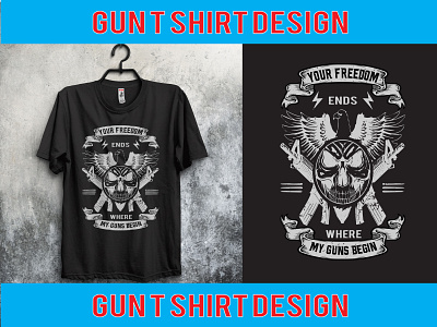 gun t shirt design