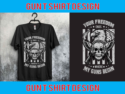 gun t shirt design