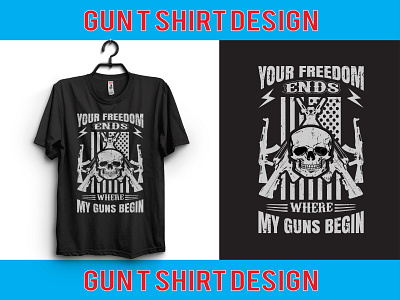 gun t shirt design