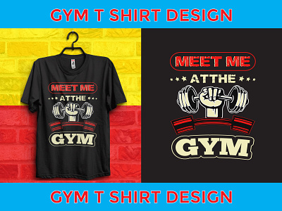 gym fitness t shirt design