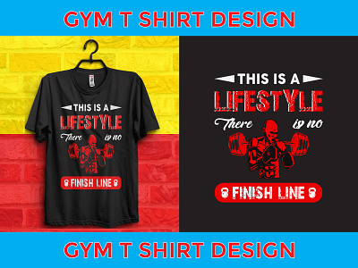 gym fitness t shirt design