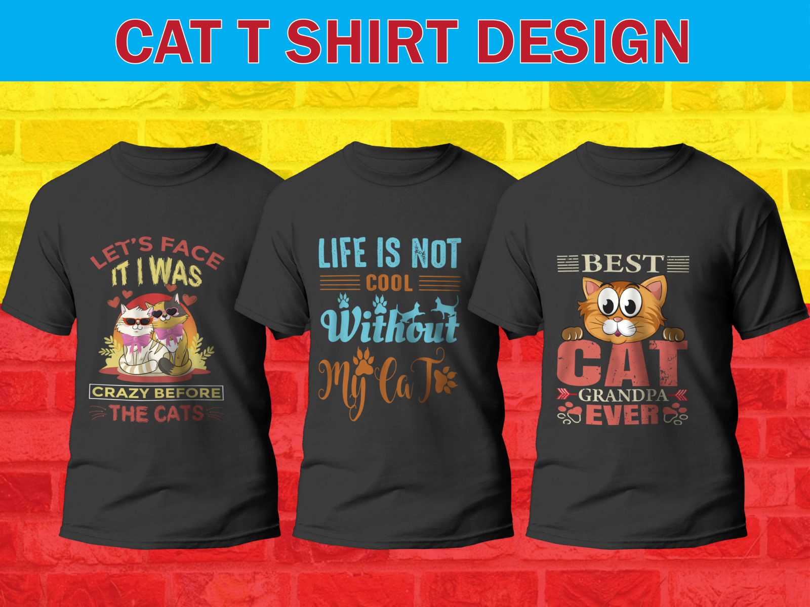cat t shirt design by Md Robiul islam Rubel on Dribbble