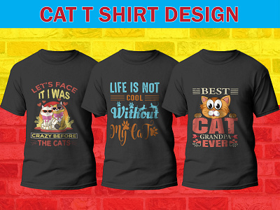 cat t shirt design