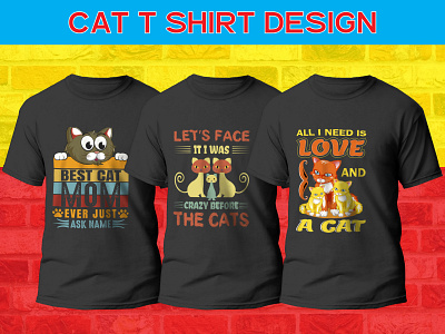 cat t shirt design