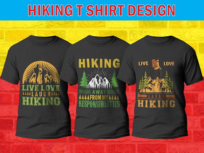 hiking t shirt design