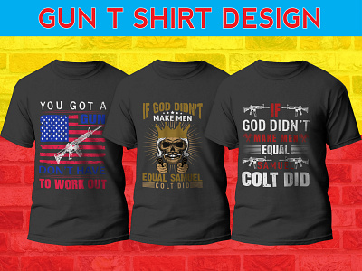 gun t shirt design