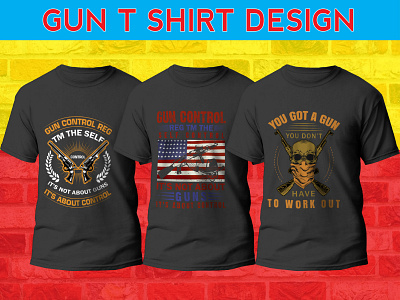 gun t shirt design