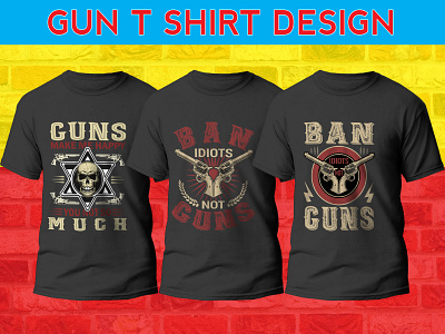 gun t shirt design