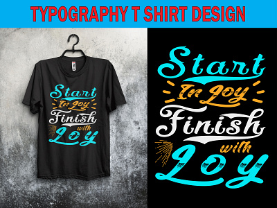 typography t shirt design