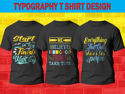 typography t shirt design