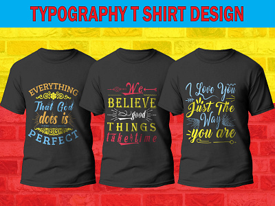 typography t shirt design