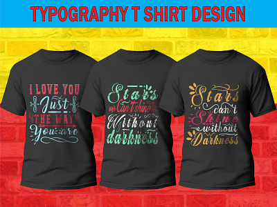 typography t shirt design