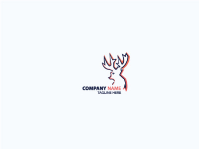 Minimal Deer Logo branding design effects graphic design illustration logo typography vector