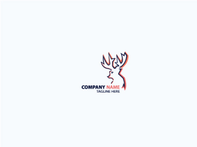 Minimal Deer Logo